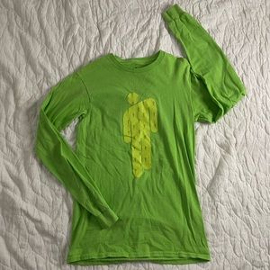 Billie Eilish Lime Green Long Sleeve Tee Sz Small